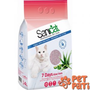 SANİCAT ALOE VERALI DOĞAL KOKULU ATTAPULGİTE KEDİ KUMU 4 LT