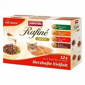ANİMONDA RAFINE MULTIPACK SAVOURY  YETİŞKİN KEDİ YAŞ MAMA 100GRx12