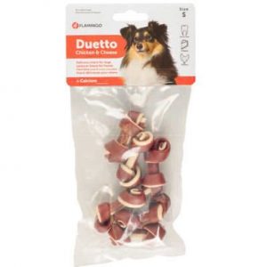 FLAMİNGO DUETTO TAVUK VE PEYNİRLİ KÖPEK ÖDÜLÜ SMALL 6'LI